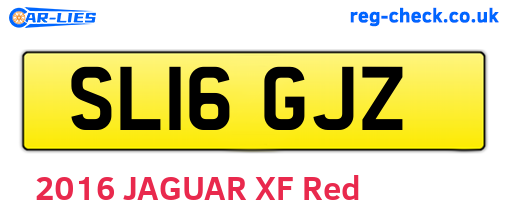SL16GJZ are the vehicle registration plates.