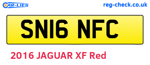 SN16NFC are the vehicle registration plates.