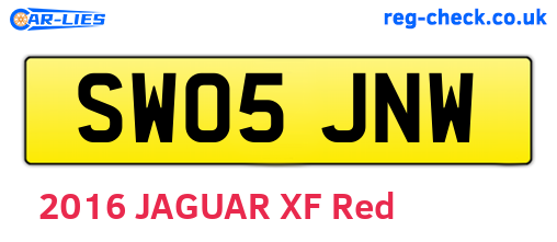 SW05JNW are the vehicle registration plates.
