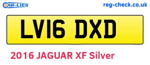 LV16DXD are the vehicle registration plates.