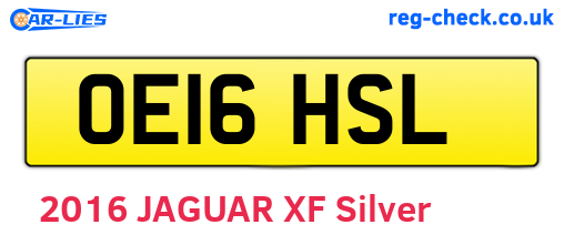 OE16HSL are the vehicle registration plates.