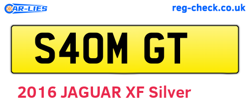 S40MGT are the vehicle registration plates.