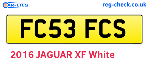 FC53FCS are the vehicle registration plates.