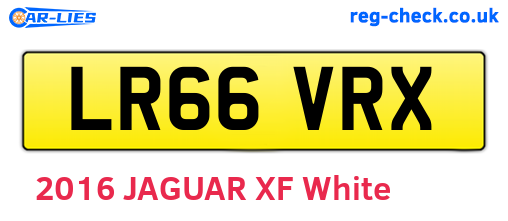 LR66VRX are the vehicle registration plates.