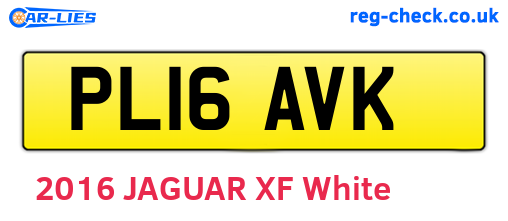 PL16AVK are the vehicle registration plates.