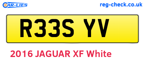 R33SYV are the vehicle registration plates.