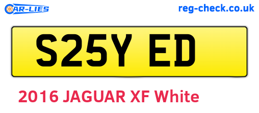 S25YED are the vehicle registration plates.