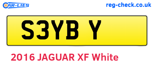 S3YBY are the vehicle registration plates.