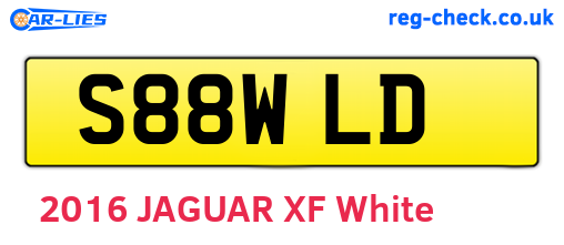 S88WLD are the vehicle registration plates.