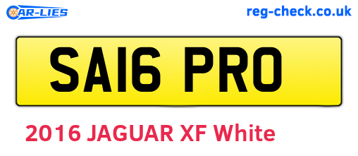 SA16PRO are the vehicle registration plates.