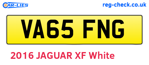 VA65FNG are the vehicle registration plates.