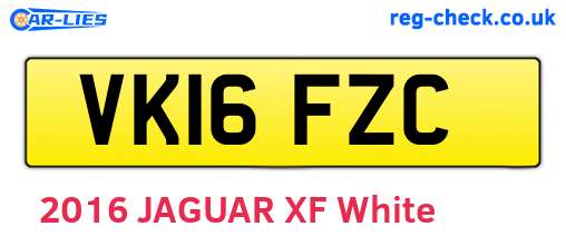 VK16FZC are the vehicle registration plates.