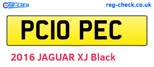 PC10PEC are the vehicle registration plates.