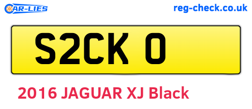S2CKO are the vehicle registration plates.