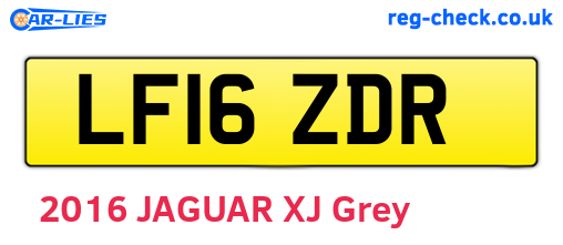 LF16ZDR are the vehicle registration plates.