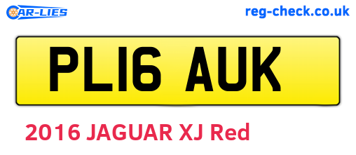 PL16AUK are the vehicle registration plates.