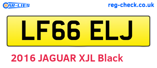 LF66ELJ are the vehicle registration plates.