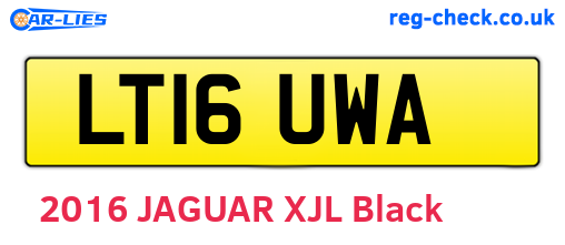 LT16UWA are the vehicle registration plates.