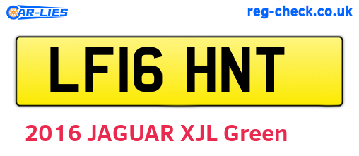 LF16HNT are the vehicle registration plates.