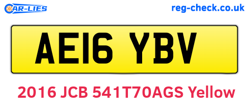 AE16YBV are the vehicle registration plates.