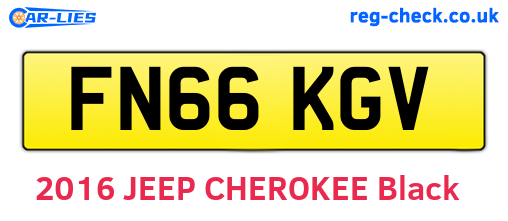 FN66KGV are the vehicle registration plates.