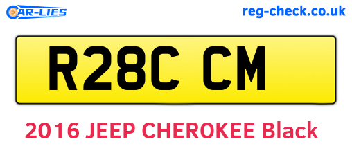 R28CCM are the vehicle registration plates.