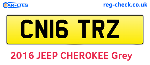 CN16TRZ are the vehicle registration plates.