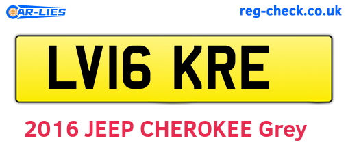 LV16KRE are the vehicle registration plates.