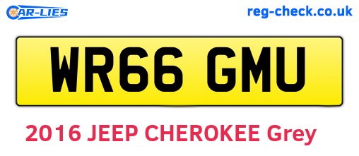 WR66GMU are the vehicle registration plates.