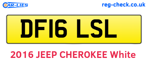 DF16LSL are the vehicle registration plates.