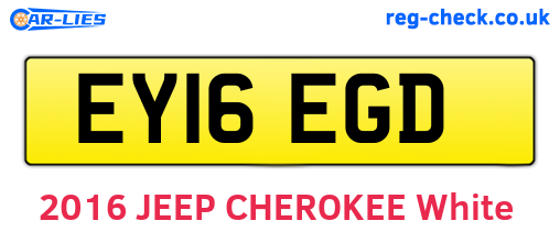 EY16EGD are the vehicle registration plates.