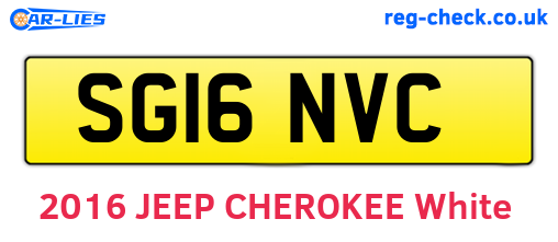 SG16NVC are the vehicle registration plates.