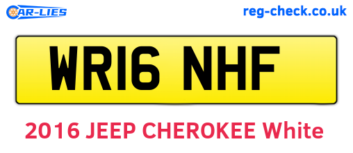WR16NHF are the vehicle registration plates.