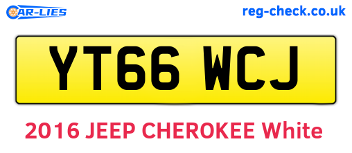 YT66WCJ are the vehicle registration plates.