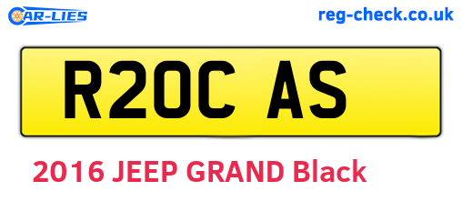 R20CAS are the vehicle registration plates.