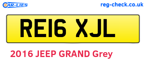 RE16XJL are the vehicle registration plates.