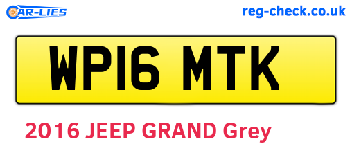 WP16MTK are the vehicle registration plates.