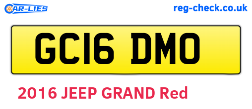 GC16DMO are the vehicle registration plates.