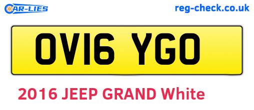 OV16YGO are the vehicle registration plates.
