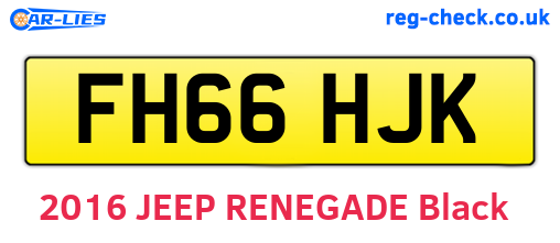 FH66HJK are the vehicle registration plates.