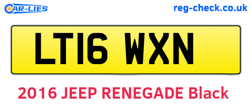 LT16WXN are the vehicle registration plates.