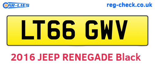 LT66GWV are the vehicle registration plates.