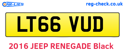 LT66VUD are the vehicle registration plates.