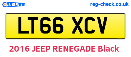 LT66XCV are the vehicle registration plates.