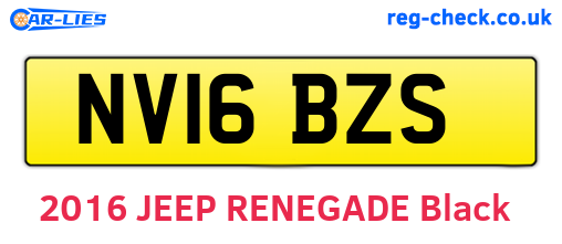 NV16BZS are the vehicle registration plates.