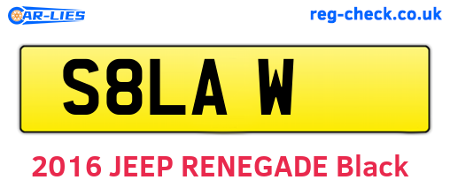 S8LAW are the vehicle registration plates.