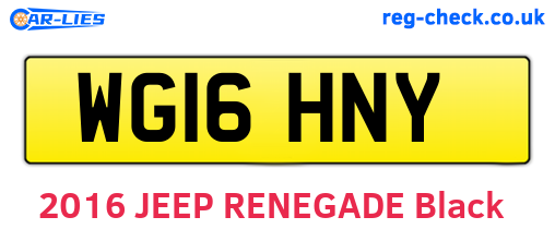 WG16HNY are the vehicle registration plates.
