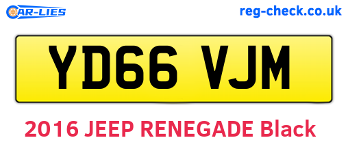 YD66VJM are the vehicle registration plates.