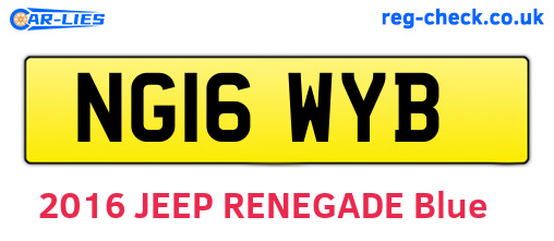 NG16WYB are the vehicle registration plates.