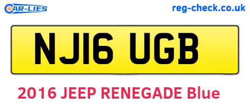 NJ16UGB are the vehicle registration plates.